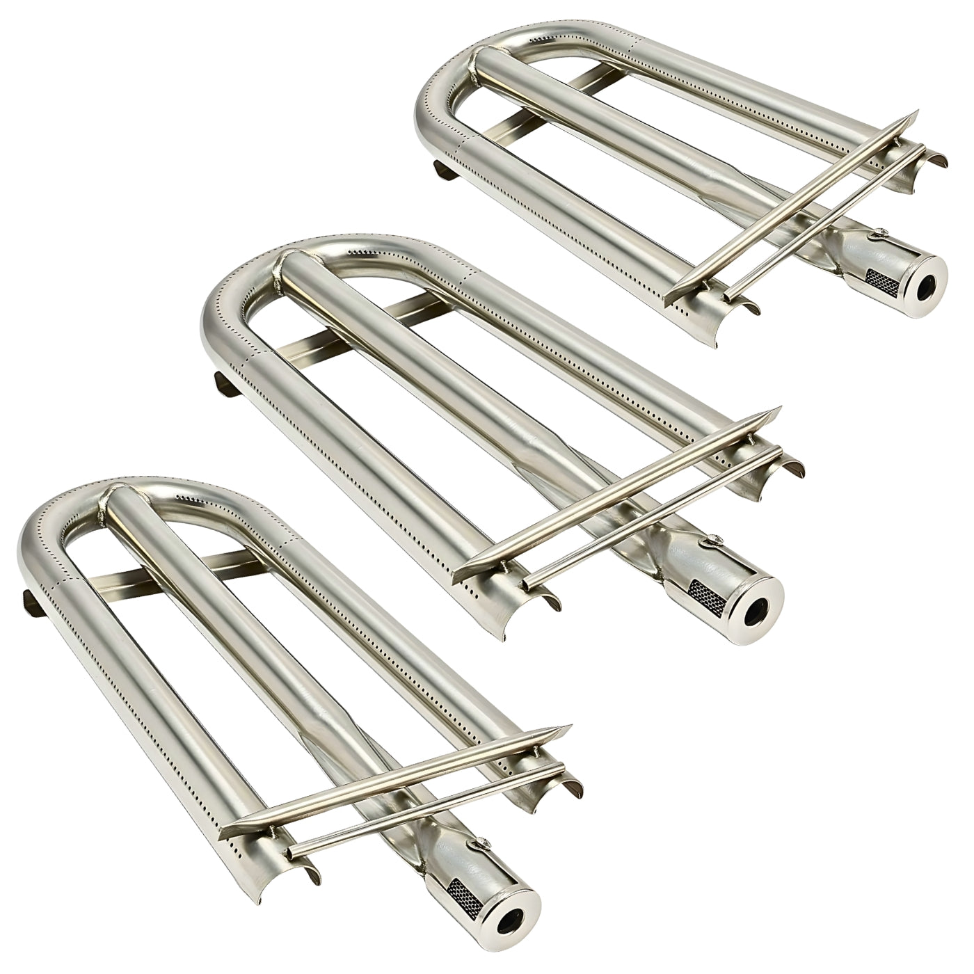 3pcs Aftermarket Vintage Grill U-Burner Replaces VP-40511 - 304 SS - Manufactured in the U.S.