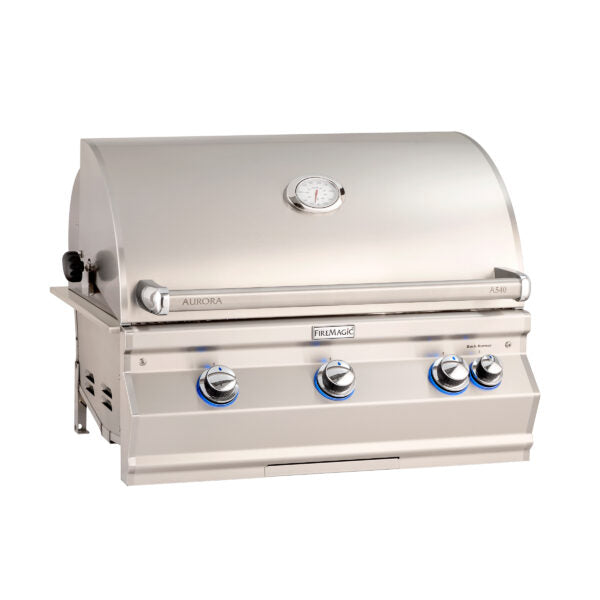 Fire Magic Aurora A660i Natural Gas Built-In Grill with BackBurner