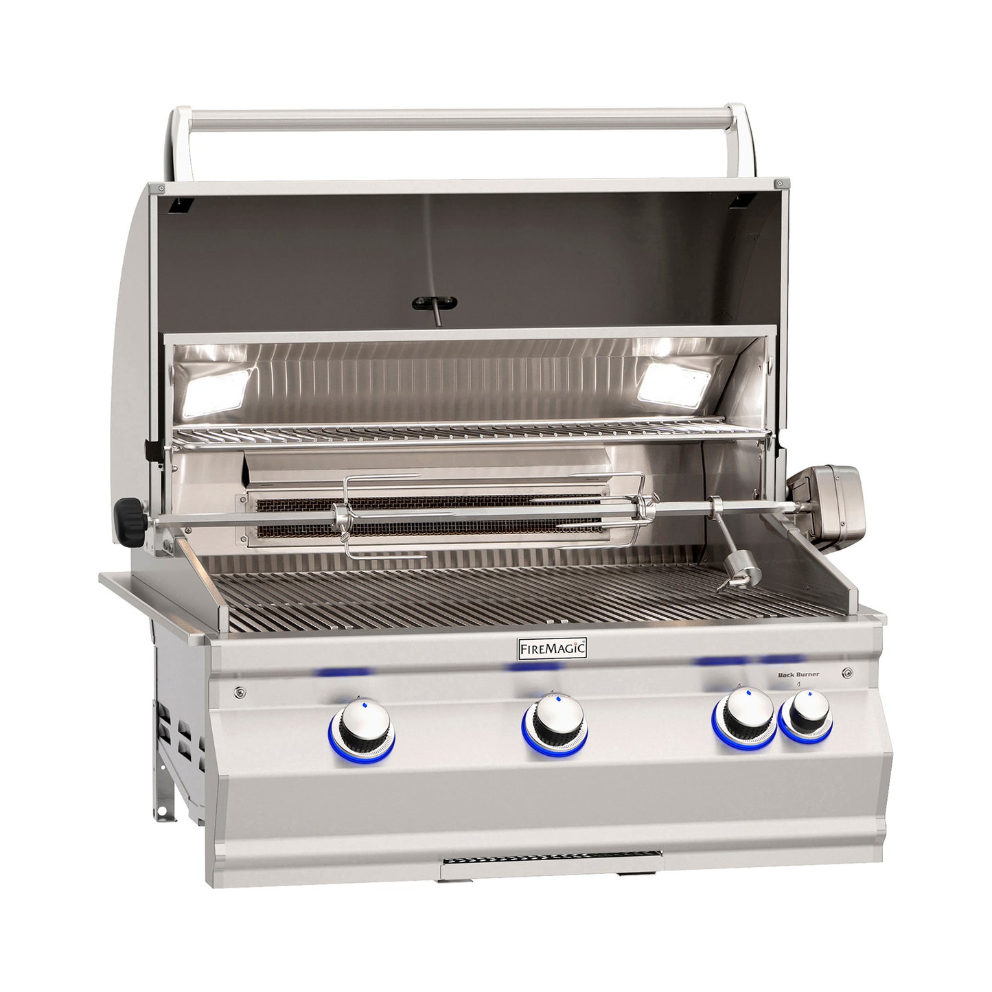 Fire Magic Aurora A660i Natural Gas Built-In Grill with BackBurner