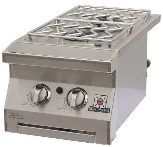 Solaire Double Built-In Side Burner