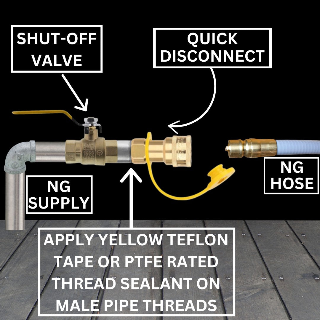Weber Genesis C-335 Costco Edition Conversion Kit from LP to NG - Includes Predrilled Orifices - Detailed Instructions - 10' NG Hose - Natural Gas Regulator