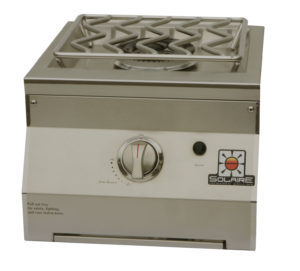 Solaire Single Side Burner for built-in installations – designed to match the 27″ and 27XL Solaire Grills