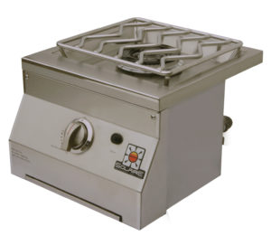 Solaire Single Side Burner for built-in installations – designed to match the 27″ and 27XL Solaire Grills