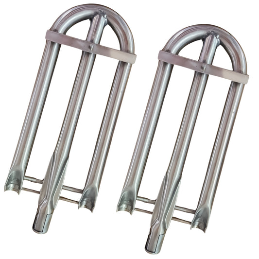 2 pcs Aftermarket Alfresco U-Burner Replaces 510-0025 AGBQ Models 304 SS Manufactured in the U.S.