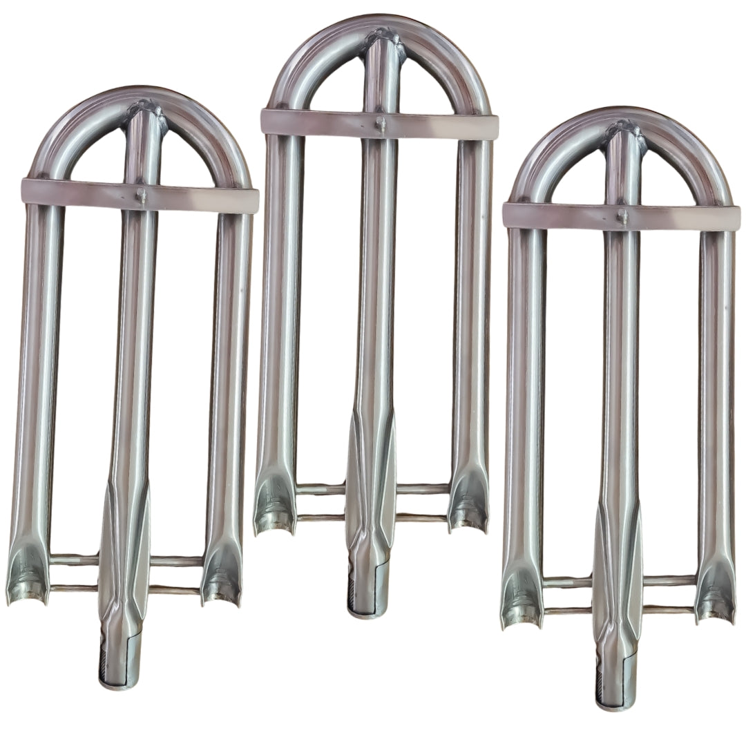 3 pcs Aftermarket Alfresco U-Burner Replaces 510-0025 AGBQ Models 304 SS Manufactured in the U.S.