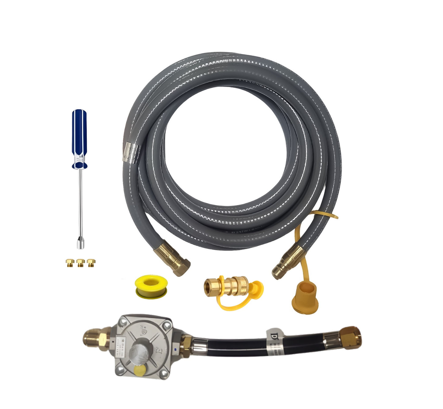 Weber Spirit II 310 Conversion Kit to Bulk Propane Includes Predrilled Orifices - Detailed Instructions - 10' Low Pressure LP Hose at Outdoor Gas Products