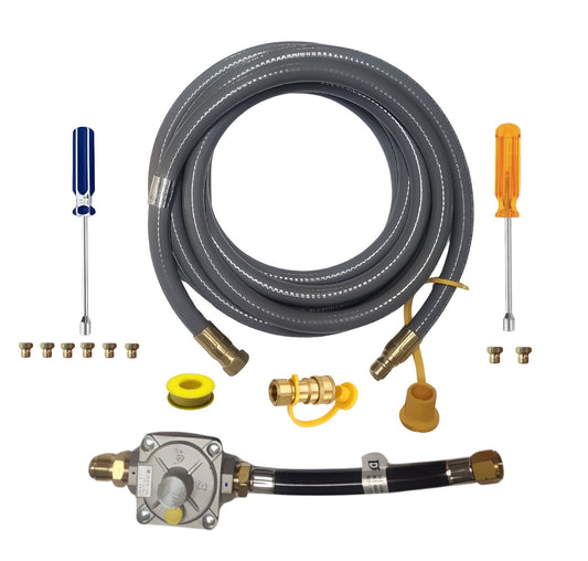 Weber Summit 470 Conversion Kit to Bulk Propane Includes Predrilled Orifices - Detailed Instructions - 10' Low Pressure LP Hose at Outdoor Gas Products