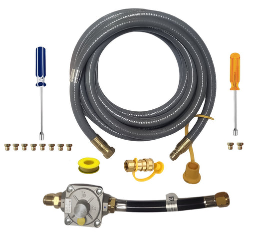 Weber Summit 670 Conversion Kit to Bulk Propane Includes Predrilled Orifices - Detailed Instructions - 10' Low Pressure LP Hose at Outdoor Gas Products