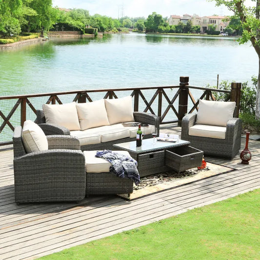 direct-wicker-aluminum-5-piece-outdoor-pe-rattan-wicker-sofa-rattan-patio-garden-furniture-gray