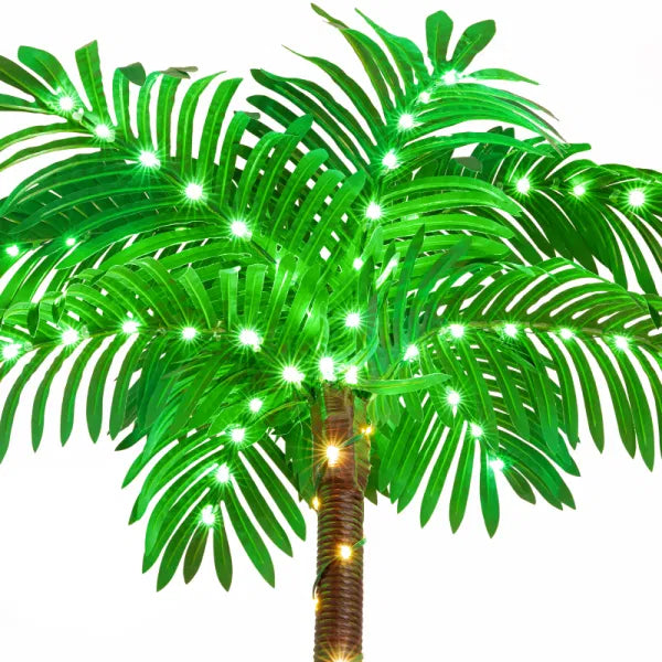 6 Foot Solar Power Light Up Palm Tree