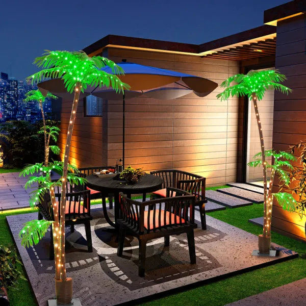 6 Foot Solar Power Light Up Palm Tree