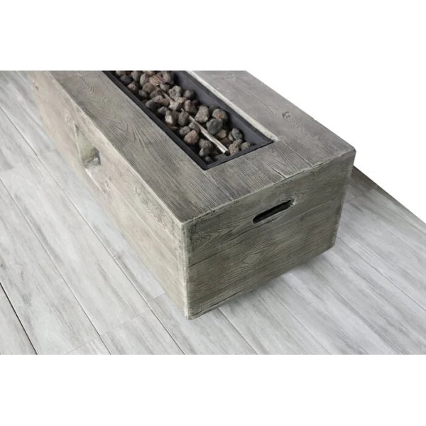 Living Source International Fiber Reinforced Concrete Propane/Natural Gas Fire pit table