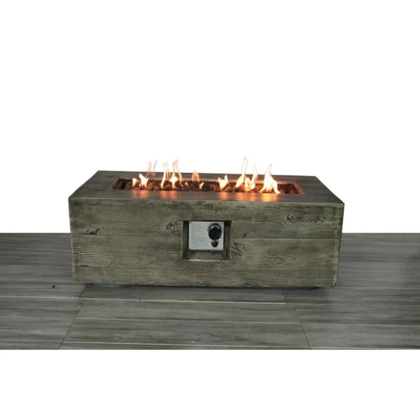 Living Source International Fiber Reinforced Concrete Propane/Natural Gas Fire pit table