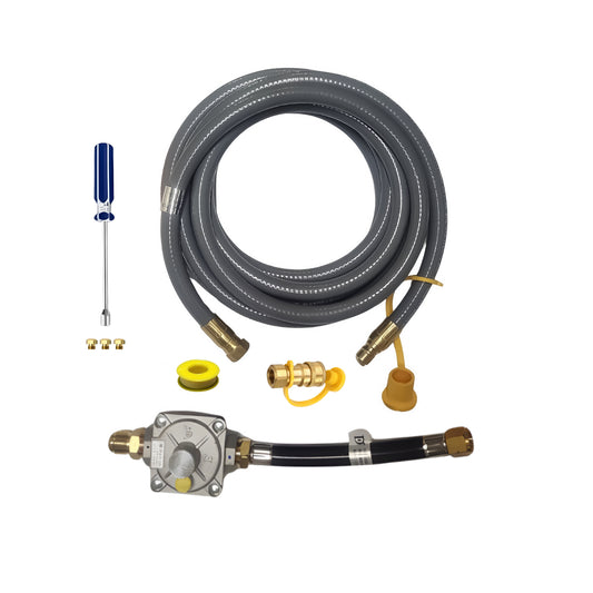 Weber Spirit II 310 Conversion Kit from LP to NG - Includes Predrilled Orifices - Detailed Instructions - 10' NG Hose - Natural Gas Regulator