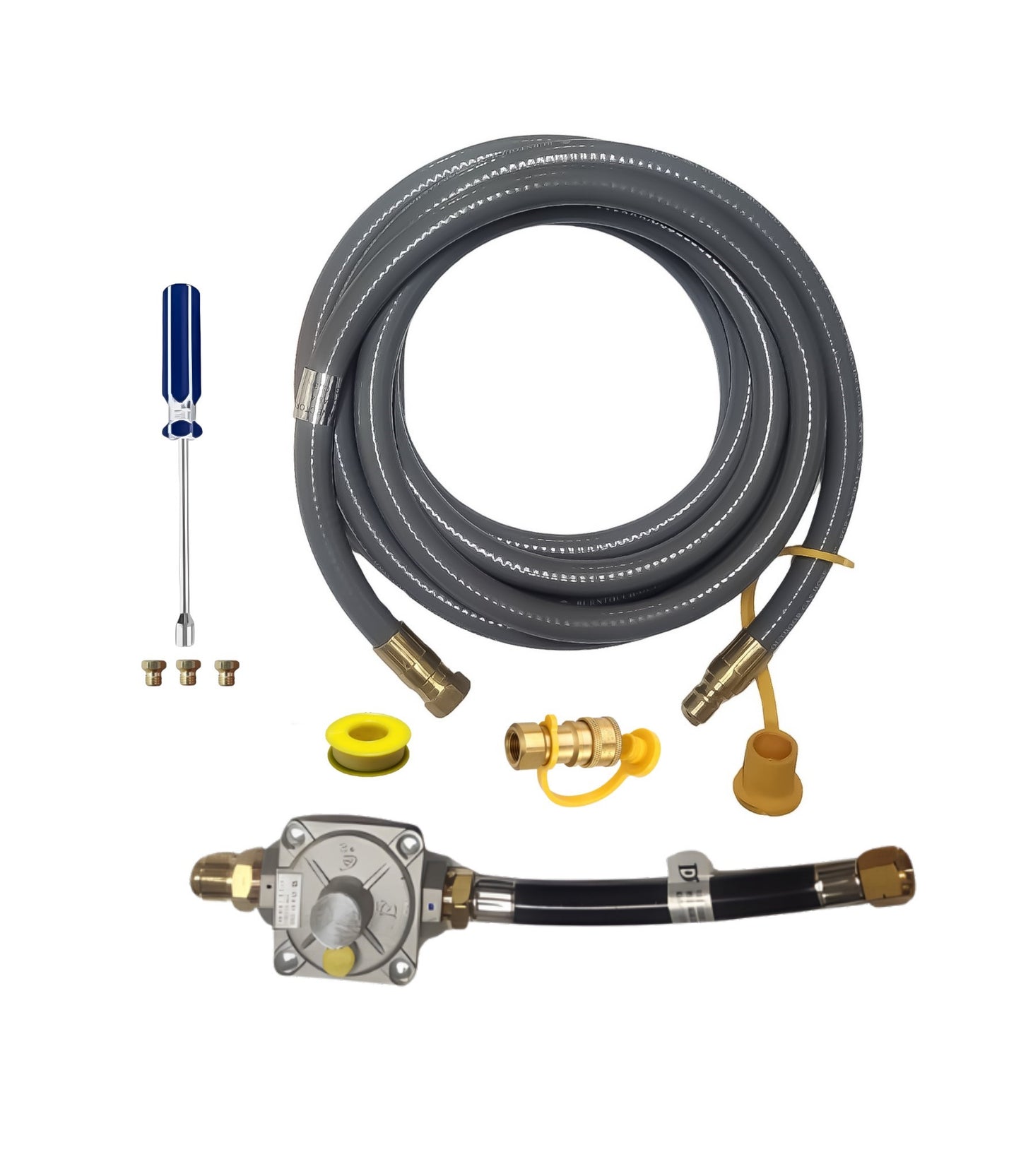 Weber Spirit 310/315 Conversion Kit from LP to NG - Includes Predrilled Orifices - Detailed Instructions - 10' NG Hose - Natural Gas Regulator