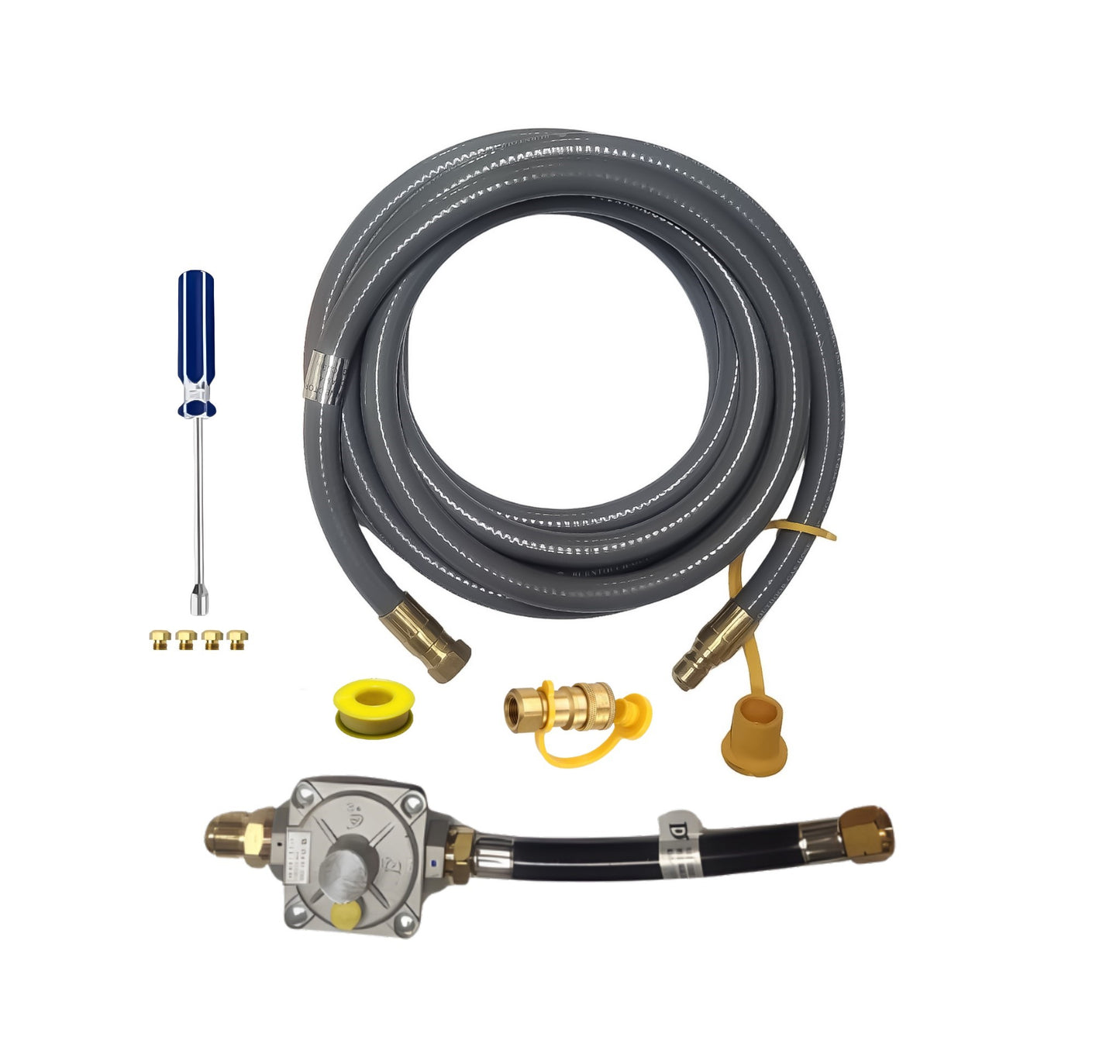 Weber Spirit 325s Conversion Kit from LP to NG - Includes Predrilled Orifices - Detailed Instructions - 10' NG Hose - Natural Gas Regulator