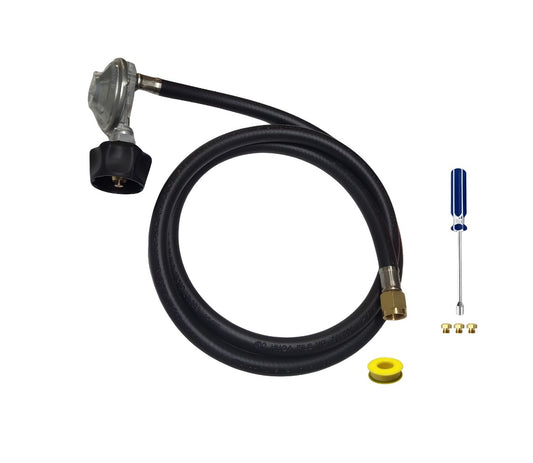 Weber Genesis 310 Conversion Kit from NG to LP - Includes Predrilled Orifices - Instructions Included - 5' Propane and Regulator - LP Fuel Converter