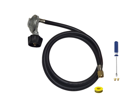 Weber Genesis II 210 Conversion Kit from NG to LP- Includes Predrilled Orifices - Instructions Included - 5' Propane and Regulator - LP Fuel Converter