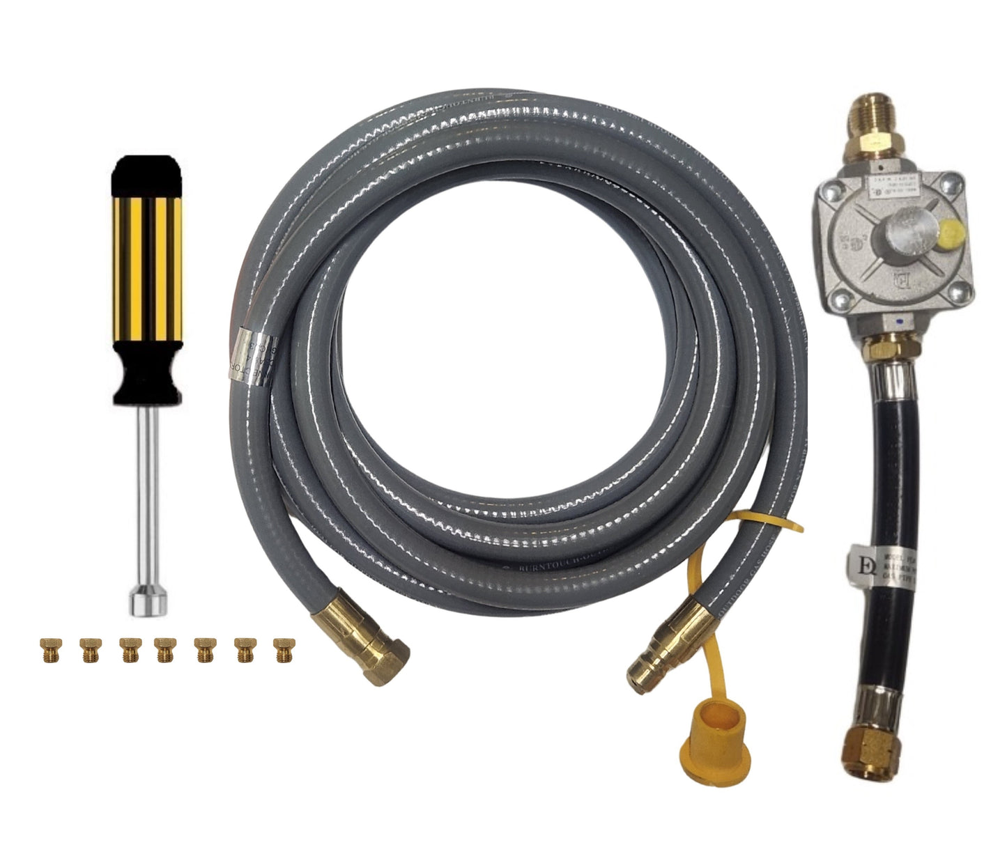 Weber Summit 460 Conversion Kit to Bulk Propane Includes Predrilled Orifices - Detailed Instructions - 10' Low Pressure LP Hose at Outdoor Gas Products