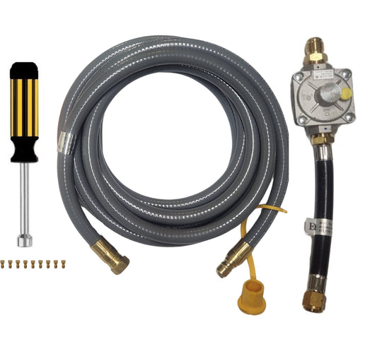 Weber Summit 650 Conversion Kit to Bulk Propane Includes Predrilled Orifices - Detailed Instructions - 10' Low Pressure LP Hose at Outdoor Gas Products